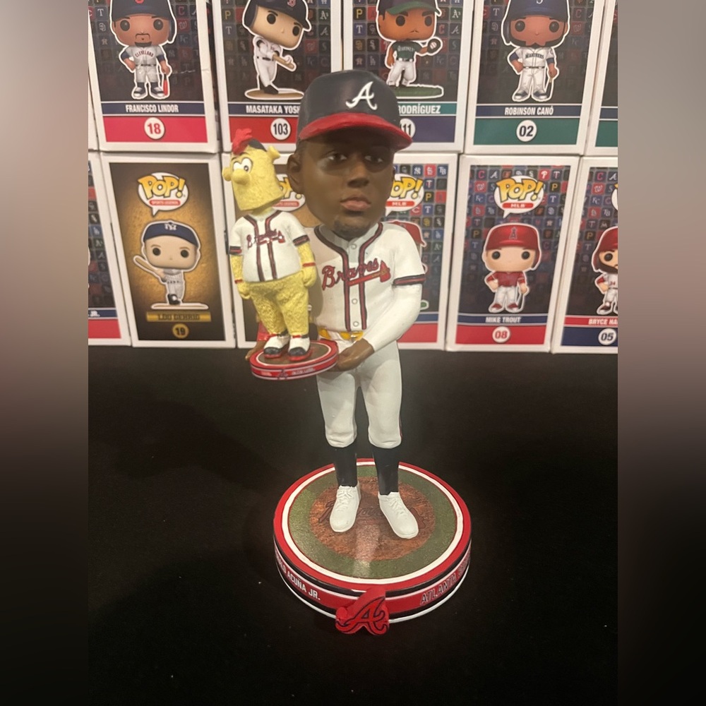 RONALD ACUNA JR. Atlanta Braves MLB Mini Mascot BLOOPER Bobblehead 🇻🇪